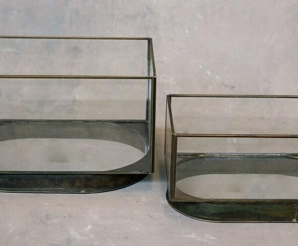 Gold line Lampion szklany 4A