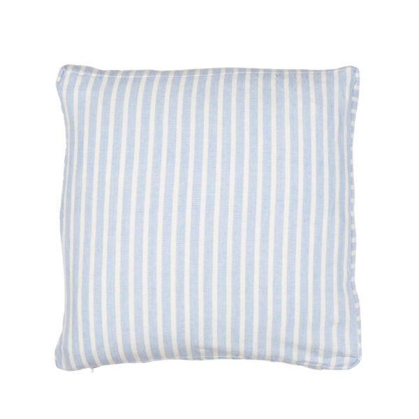 Poszewka na poduszkę Milas błękitu w cienkie białe