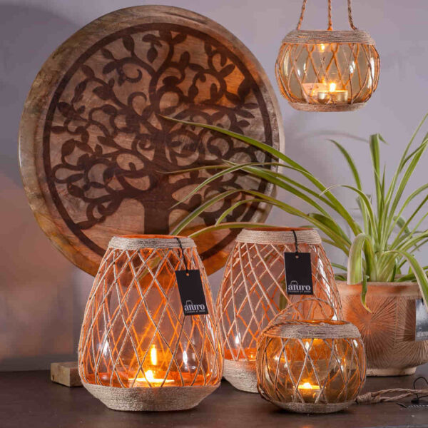 Lampion CHORIS taupe_Aluro