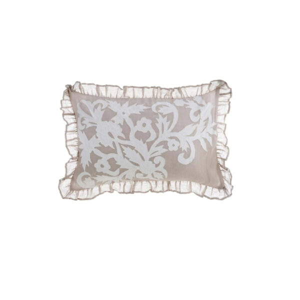 Poduszka naturalny len 60X40cm A36577