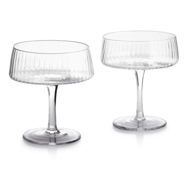 MADA CLEAR KPL. 2 KIELISZKÓW DO SZAMPANA 300ml 10x7.5xh12cm