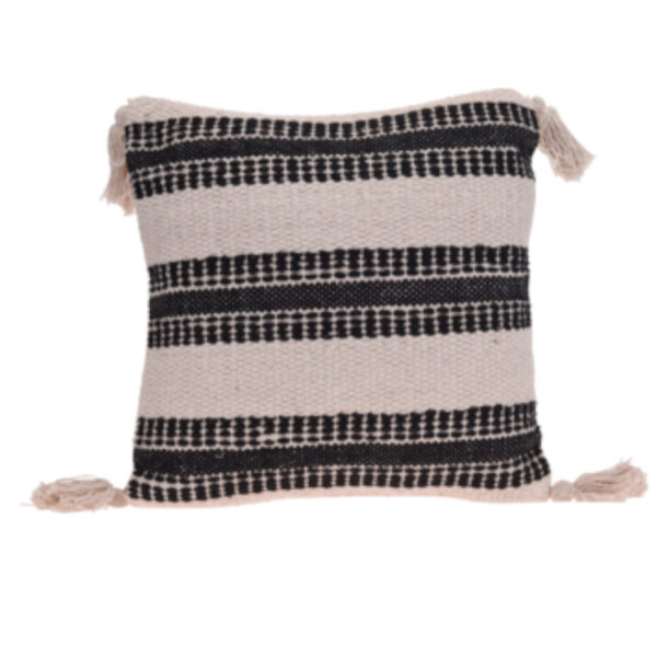 Poduszka 45X45cm czarno-biała STRIPE
