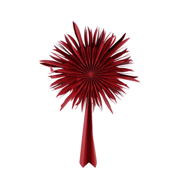 Czubek gwiazda papier bordo F115256