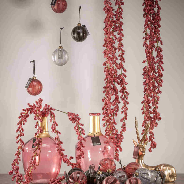 Bombka szklana popielata DUTTON_Aluro