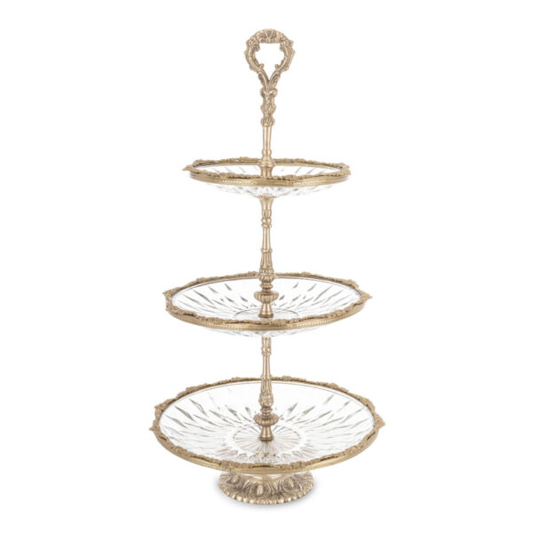 Patera kryształ ze złotem 171080