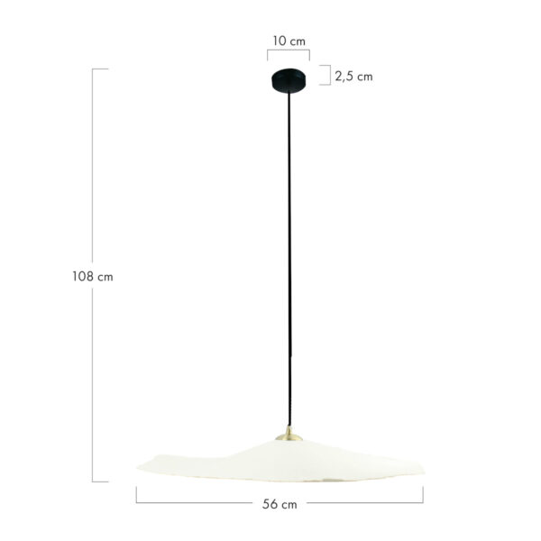 Lampa paper mache 56cm 109213