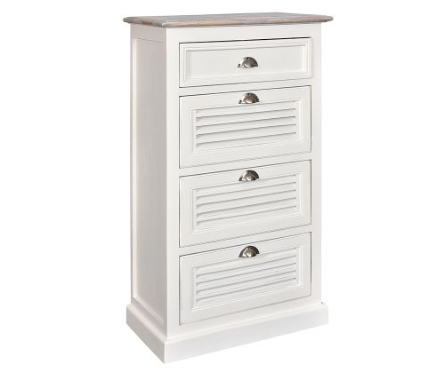 Bristol White Komoda wysoka