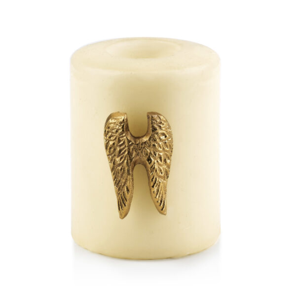 Skrzydła metalowe przypinka do świec 3x5cm