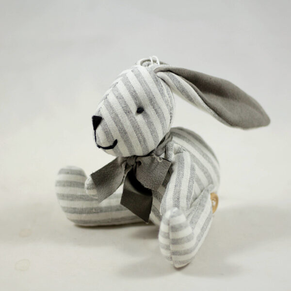 Zajączek z materiału w paski mały