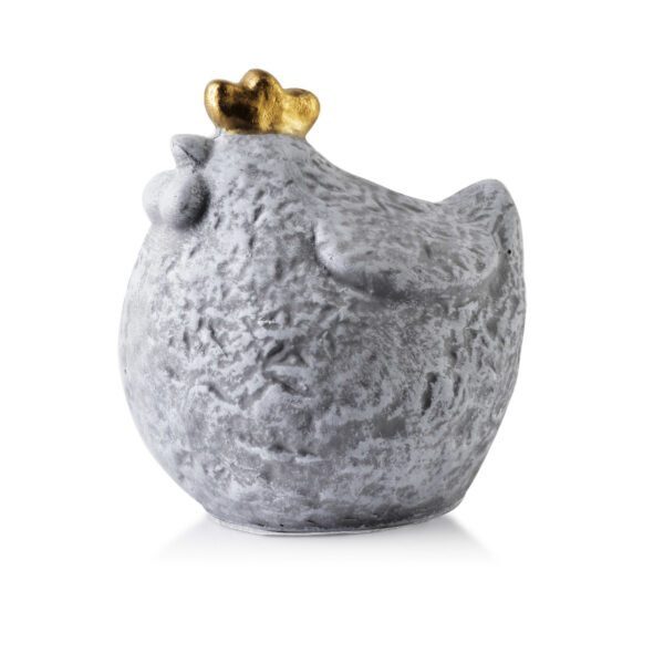 LILA Figura kura złoty lok  struktura