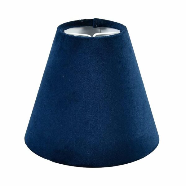 Abażur A14/7H12 stożek plusz niebieski