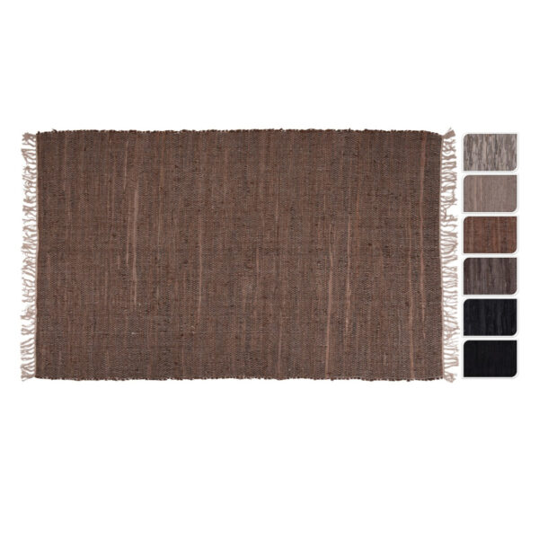 Dywan 120x180cm bawełniano-skórzany